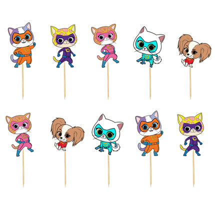 Superkitties Cupcake Toppers 10 ct
