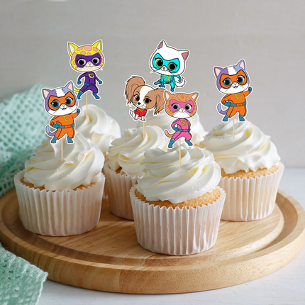 Superkitties Cupcake Toppers 10 ct