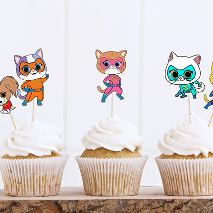 Superkitties Cupcake Toppers 10 ct