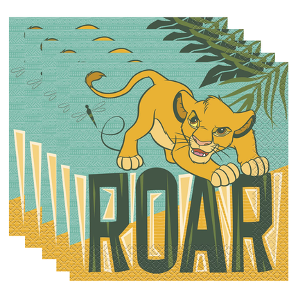 Lion King set component: The Lion King Birthday Large Lunch Napkins, 16 Ct