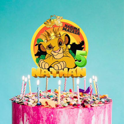 Lion King CardStock Cake Topper 7"