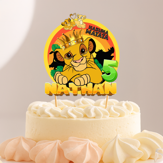 Lion King CardStock Cake Topper 7"