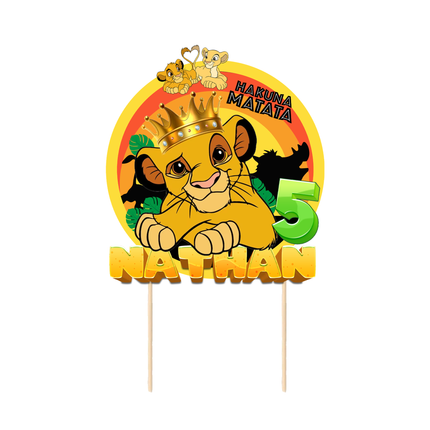 Lion King CardStock Cake Topper 7"