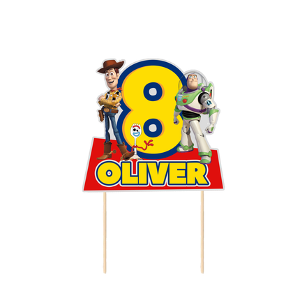 Toy Story Birthday CardStock Cake Topper 7"