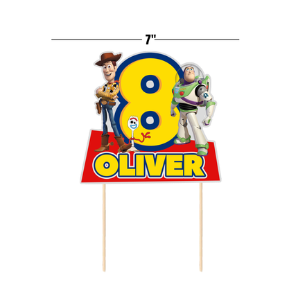 Toy Story Birthday CardStock Cake Topper 7"