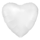 White Heart Foil Balloon 18