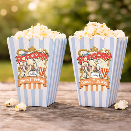 Winnie the Pooh Custom Popcorn Labels 2.75", 9 ct